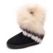 Women's Shoes Plus Size Furry Snow Boots For Women, New Winter Style, Imitation Fox Fur, Warm Mid Calf Boots, Women's Cotton Boots_vogvips.com