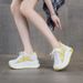 Women's Chunky-soled Dad Shoes For Petite Individuals, 2026 Summer New Model, Breathable, Height-increasing, Light_vogvips.com