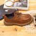 Workwear Shoes For Men, Outdoor Genuine Leather Retro Thick-Soled Large-Head Leather Shoes For Men, Versatile British Ca_vogvips.com
