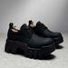 Regal Footwear Trendy Men's Thick Sole Derby 2025 New 8CM Height Increasing Leather Black Round Toe Casual Shoes_vogvips.com