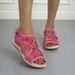 Women's In Stock 2021 Summer New Round Toe Breathable Casual Export Large Size Flat Beach Sandals For Women_vogvips.com