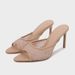 ZA2024 Summer New Women's Shoes Fashion Shiny Mesh Rhinestone High Heel Pointed Toe Stiletto Mules Half Slippers Sandals_vogvips.com
