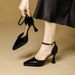 Waterproof Platform High-heeled Shoes That Don't Tire The Feet, 2026 Summer New French Style Patent Leather Pointed Toe Stiletto S_vogvips.com