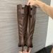 2024 New Style Elegant Simple Heel Round Toe High Commuting Versatile Solid Color Slip-On Boots Black Women_vogvips.com