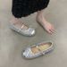 French Flat-soled Small Single Shoes Women's Skirt Mary Jane Shoes Ballet Evening Shoes Doudou Shoes_vogvips.com