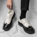Euro Step 2025 Autumn Brogue British Style Business Formal Leather Lace-up Height Increasing Thick Sole Men's Shoes_vogvips.com