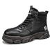 European Warm Series Autumn Winter New Leather Fashion Men's Thick Sole Height Increasing Lace-up Outdoor Casual Sports High-top Martin Boots_vogvips.com