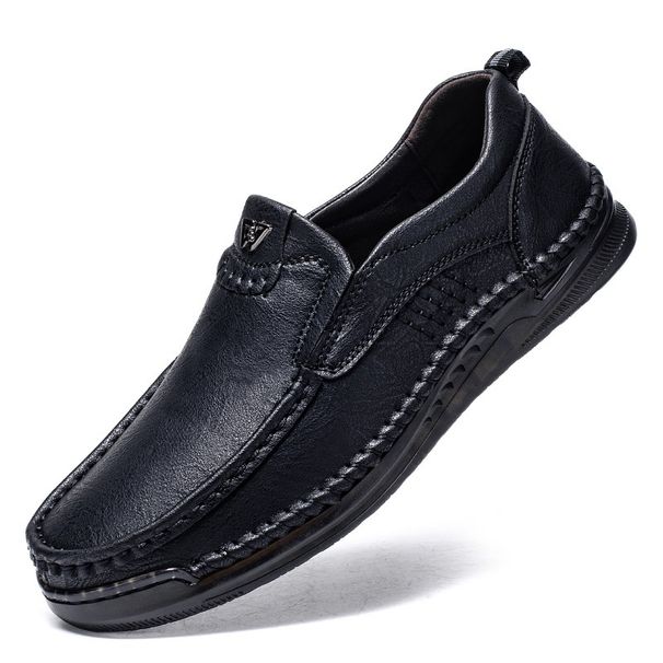 Men's Slip-On Casual Leather Shoes, Men's Soft Sole Lightweight Loafers, Easy-Wear Moccasins 8189_vogvips.com