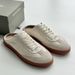 Italian German Training 2025 Spring New Edition Leather Flat Bottom Color Blocked Super Soft Lace Up White Shoes For_vogvips.com