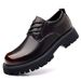 Fashion Men's Derby Spring New Large Thick Sole Business Leather Height Increasing Shoes Glossy_vogvips.com