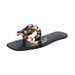 Slides Cross Border New Candy Colored Rhinestone Flat Women S Sandals Fashion Metal Buckle Transparent Slippers Female_vogvips.com