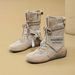 Women Boxing Boots Canvas Martin For Women, Summer New Outdoor Hiking Shoes, Height-Increasing Short Boots, Wasteland Style, Spring And_vogvips.com