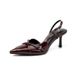 MTX ZR Same Style French High Heels Women, Thin Heel, High-End Feel, Cross Strap, Pointed Toe, Comfortable Soft Sole, Not_vogvips.com