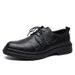 Euro Step 2025 New Brogue Breathable Trendy Casual Thick Sole British Business Formal Men's Leather Shoes_vogvips.com