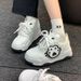 Cute Cat Claw Bread Shoes Women New Fashion Sports All Match Thick Bottom Shoes Casual White Shoes_vogvips.com