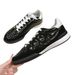 Small Fragrance Sheepskin High-Quality Style Sneakers For Women Hidden Diamond Pattern Training Lace-Up Versatile_vogvips.com
