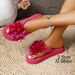 2026 New Women's Solid Color Flower Decorated Flat Slippers Summer Outdoor Leisure Soft Soled Comfortable Beach Flip Flops_vogvips.com