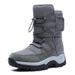 High-top Adult Men And Women Couples Cotton Outdoor Cotton Shoes Warm Non-slip Matte Hiking Shoes_vogvips.com