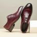 Euro Step Top Layer Cowhide 2025 New British Genuine Leather Handcrafted Brogue Men's Business Formal Derby Shoes_vogvips.com