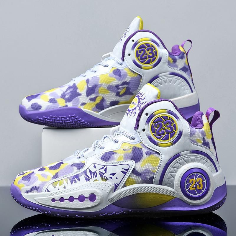 2025 New Big Kids High-Top Basketball For Boys Teenagers Students Anti-Slip Training Sports Shoes_vogvips.com