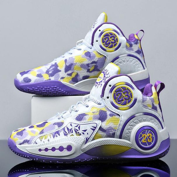 2025 New Big Kids High-Top Basketball For Boys Teenagers Students Anti-Slip Training Sports Shoes_vogvips.com