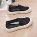 Summer Women's Mesh Shoes Breathable Fisherman Lace Slip-On Soft Sole Casual Mother's Shoes_vogvips.com