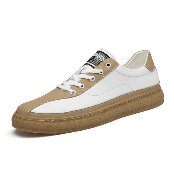 Men's Splicing Four-board Shoes Breathable Low-top Lace-up Large-size Casual Shoes_vogvips.com