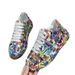 New Fashion Flag Thick Sole Lace Up Sports Single Round Head 43 Couple Casual Shoes_vogvips.com