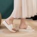 Trendy Korean-style Summer Outdoor Slippers For Women, Thick-soled Slip-on Non-slip Beach Sandals, Lightweight,_vogvips.com