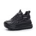 2025 Women's New Style Height-Increasing White Sneakers, Hot-Selling Cowhide Thick-Soled Lightweight Dad Shoes,_vogvips.com