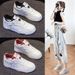 Women's Trendy White Sneakers Versatile Style Platform Shoes For Summer_vogvips.com