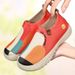 New Spring Women, Old Beijing Cloth Trendy Paintings, Casual Shoes, Polyurethane Soft Soled One Step Shoes For Women_vogvips.com