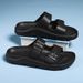 Summer Men Sandals Buckle Brand Soft Slippers Men's Beach Casual Shoes Platform EVA Slides Original Male Non-slip Flip-flop_vogvips.com