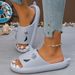 Women's Shoes Hot Online Thick Soled Shark Slippers Summer Couple Men And Women Wear Sandals And Flip Flops_vogvips.com