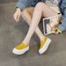 2026 Spring And Autumn New Leather Soft Sole Loafers For Women, Fashionable Versatile Casual Slip-On Shoes, Solid Color_vogvips.com