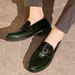 Suitable For All Seasons Business Summer Breathable Leather Men's Slip-On Loafers Lazy Shoes_vogvips.com
