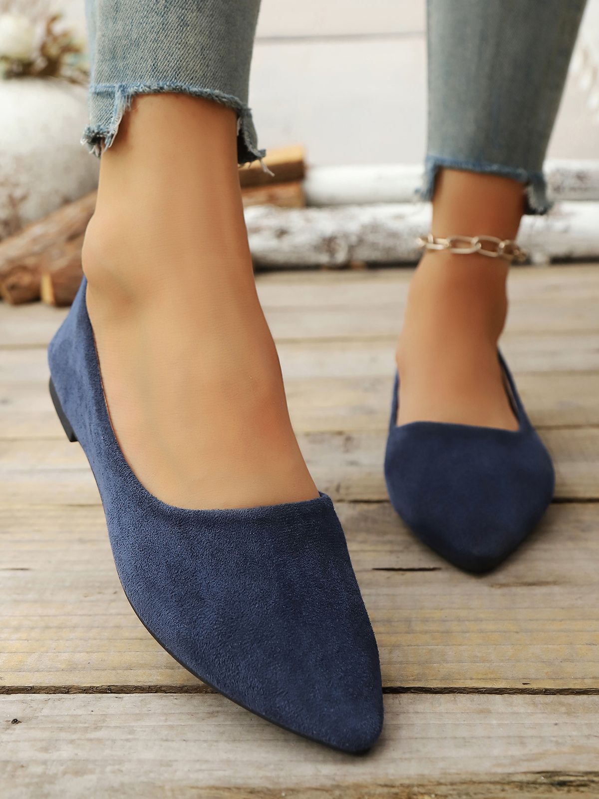 2026 Spring And Autumn New Korean Style Chic Fashionable Comfortable Women's Pointed Toe Shallow Gentle Flat Versatile_vogvips.com