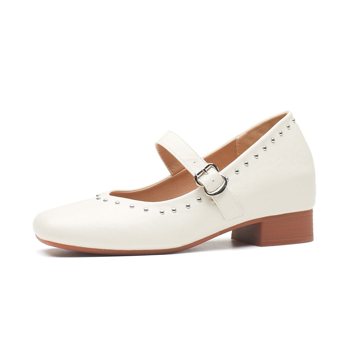 Super Soft Lambskin ~ Petite Height Increase 6cm Red Shallow Mouth Single For Women Ballet Mary Jane Granny Shoes_vogvips.com