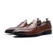 Step On Tassel Sleeve Men's British And Korean Style Trendy Business Dress Leather Oversized Breathable Casual Shoes,_vogvips.com