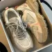 Women's Grey Pink Chunky Breathable Mesh Platform New Lightweight Versatile Thick-Soled Dad Shoes Fashion Sneakers_vogvips.com