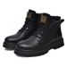 European Warm Series Autumn Winter Plus Size Suede Leather Couple Yellow High Top Thick Sole Motorcycle British Martin Work Snow Boots_vogvips.com