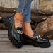 New Round Head Flat Women's Printed Loafers_vogvips.com