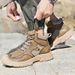 Outdoor Cross-country Mountaineering Running Shock-absorbing Hiking Shoes_vogvips.com