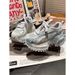 Rhinestone Embellished Platform Sneakers Comfortable Stylish Blue Purple Black Sizes_vogvips.com