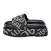 Lady Shoes Women's Footwear Cross-Border Hot Sale Summer F-Letter Platform Thick-Soled Slippers European, American, And_vogvips.com