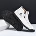 Men's Burst Martin Boots Large Size Zipper Men's Boots Outdoor Short Boots Casual Handmade Tooling Boots_vogvips.com