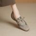 Soft-soled Sheepskin Casual For Women, 2026 Spring New Style Small Leather Thick-soled Mary Jane Women's Shoes, Lace-up_vogvips.com