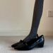 Soft Leather Version~Pointed-toe Elegant Bow Mary Jane For Women, Casual Slip-on French Style Height-increasing Single_vogvips.com