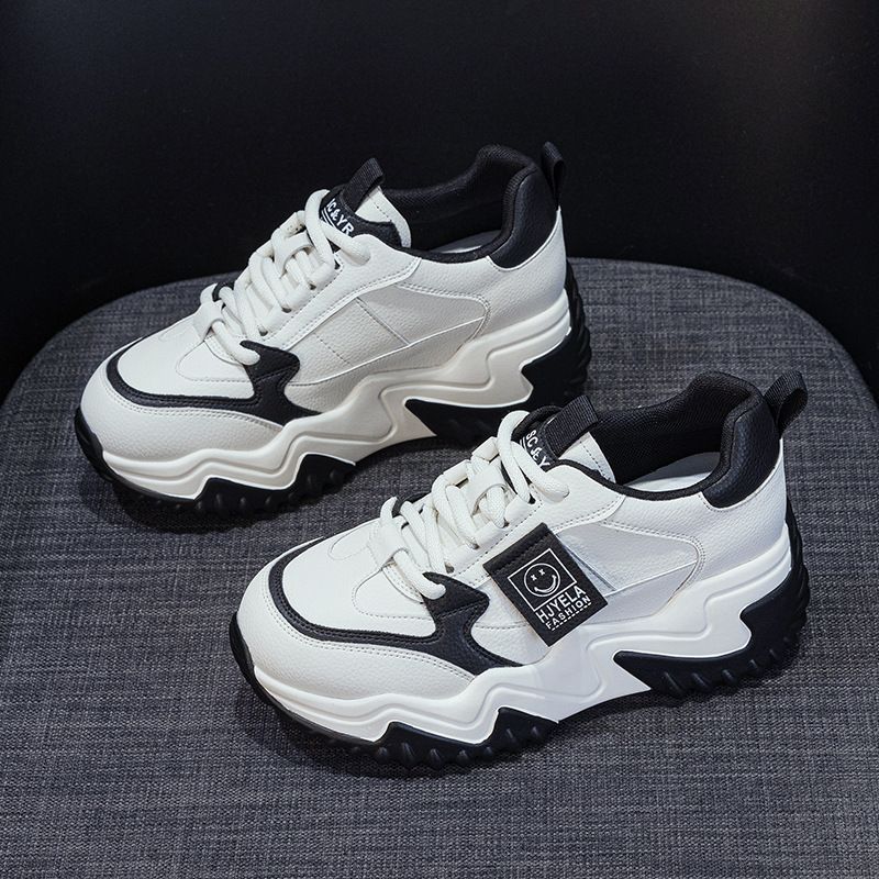 Inner Height Increase Dad Shoes Women's Korean Version Platform White Shoes Casual Versatile Women's Shoes_vogvips.com