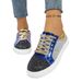 Trendy Low-Top Casual Sneakers With Metallic Patchwork Design For Men And Women Lightweight Comfortable Everyday Shoes_vogvips.com